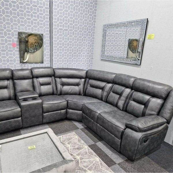 Nova Electric Recliner Leather Corner Sofa - Envogue Furniture uk